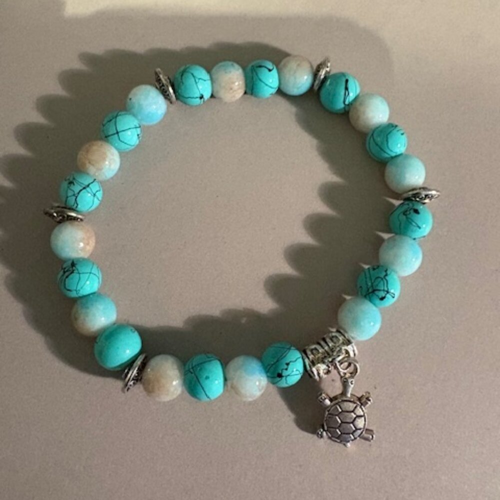 Sea Turtle Serenity Beaded Bracelet